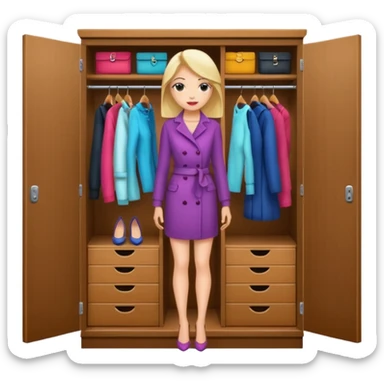 Women closet sticker