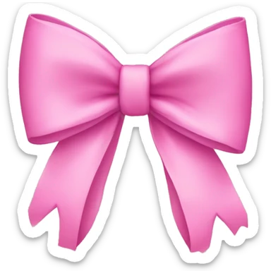 pink bow sticker
