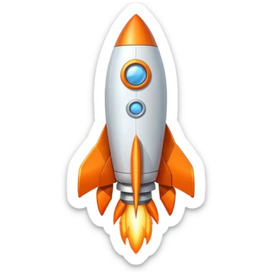 Rocket Countdown sticker