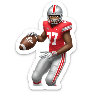 Ohio state football sticker