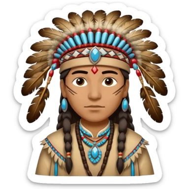 Native American emoji sticker
