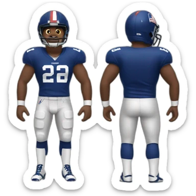 american football player shrug sticker