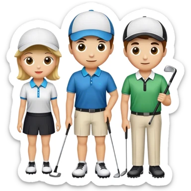Golf event sticker