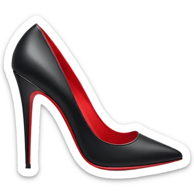 Nike red bottom high heals sticker