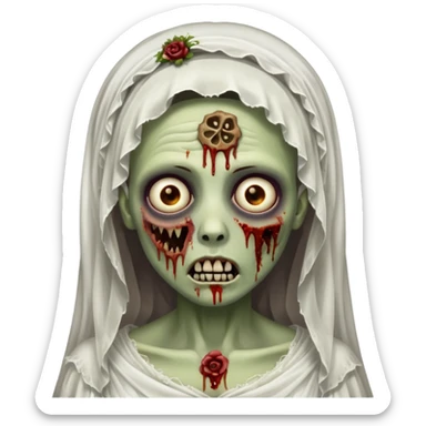 Zombie bride, Hungry. sticker