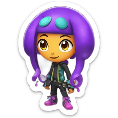 Splatoon octoling sticker