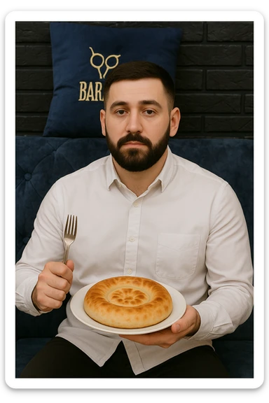 birinchidagi odamni yuziga 2 rasmdagi odamga juda uxshatib chizib bergin xuddu shunday non yen utirganini sticker