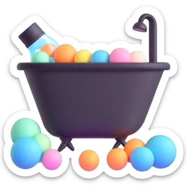 AVON bath set with bubble bath, bath bombs, and bath salts sticker