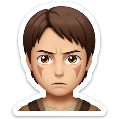 Eren Yeager from attack on titan sticker