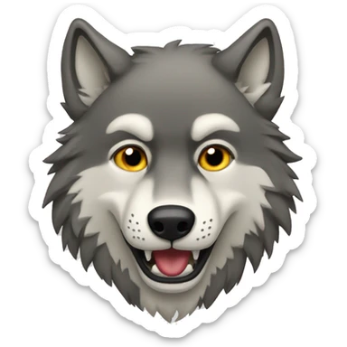 Wolf sticker