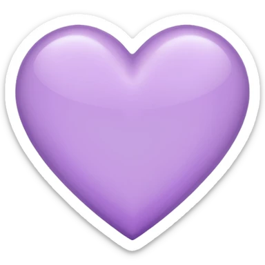 Light Purple Heart  sticker