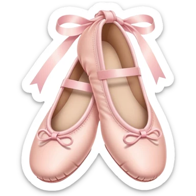 pastel pink ballet shoes sticker