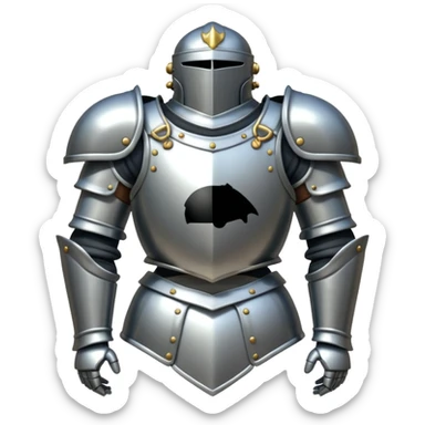 Suit of Armor on display  sticker
