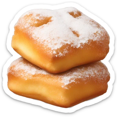 5 square beignets sticker
