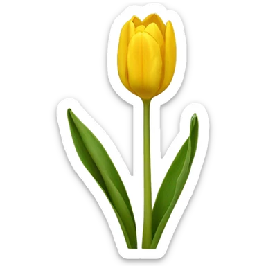Tulipan amarillo sticker
