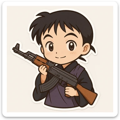 Miroku take ak 47 sticker