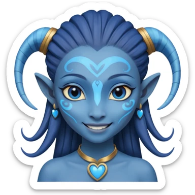 neytiri with love eye heart sticker