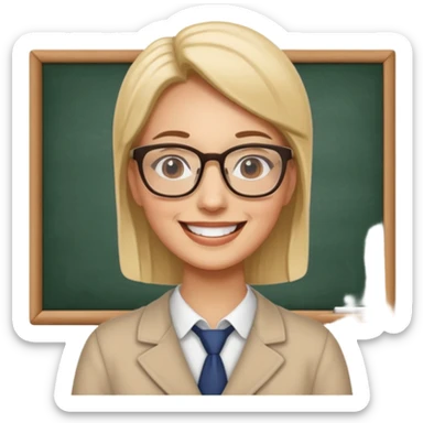 I feel tired but happy to be a teacher sticker