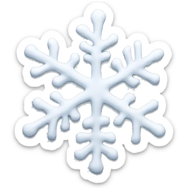 White snow. sticker