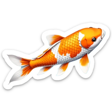 Koi fish emoji sticker
