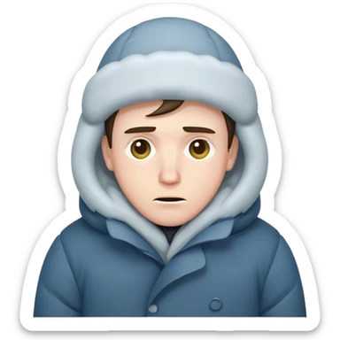 freezing man sticker