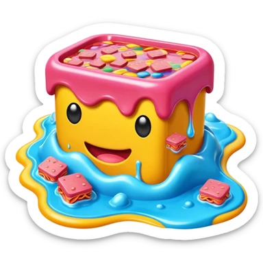 spam land surreal dali melting landscape sticker