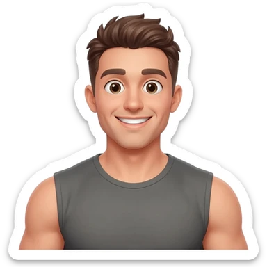 gay muscular sticker