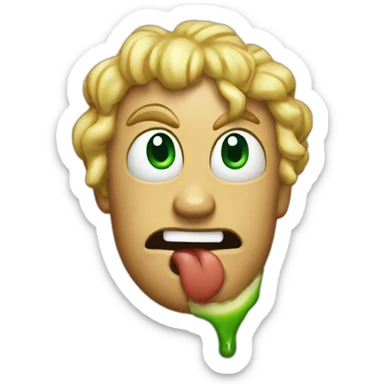 mayo splat face sticker