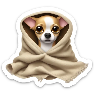 Chihuahua under blanket sticker