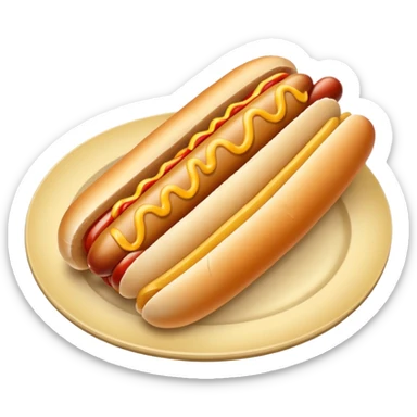 hot dog with french fries sticker