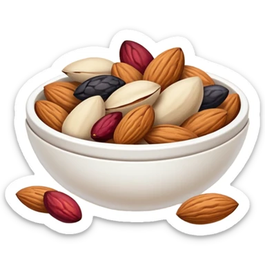 A pack of almonds and dried fruits snack sticker