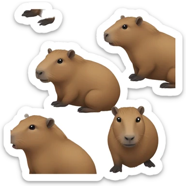 Capybara sticker