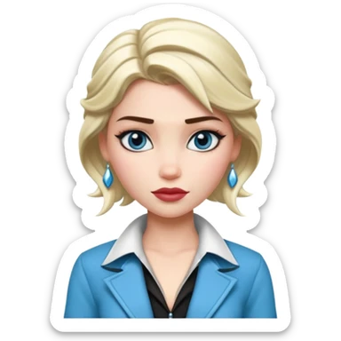 Elsa as a ganster sticker