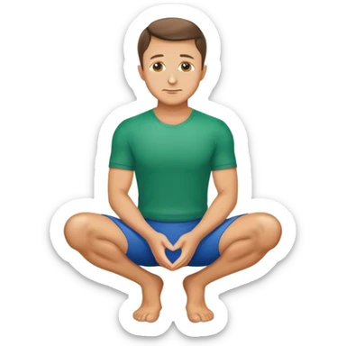 Зеленский на коленях sticker