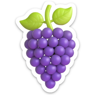 a single grape sticker