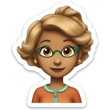 Janette the chipmunk from 80’s show sticker