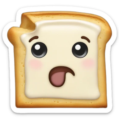 pop tart thinking face sticker