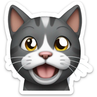 a cat slapping his face in disappointment  sticker