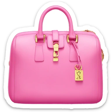 Pink YSL bag sticker