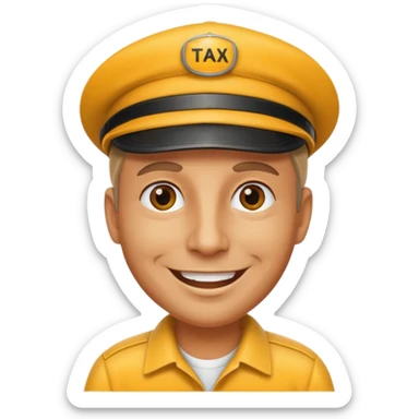taxi driver sticker