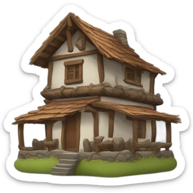 Indian house sticker