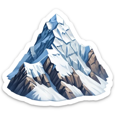 Everest mountain sticker