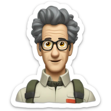 Egon Spangler ghostbusters sticker