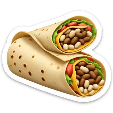 Bean burrito sticker