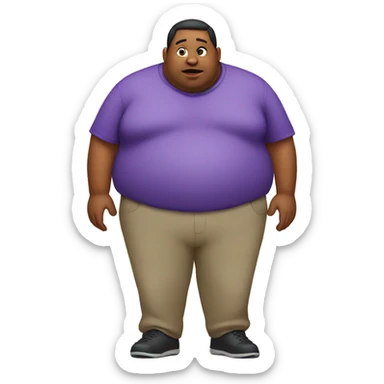 obese  sticker