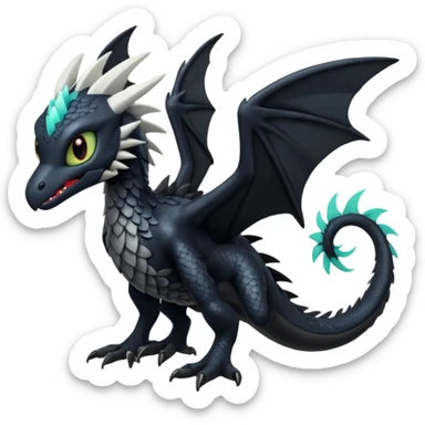 Toothless-Silvally-Fakémon-hybrid-creature (full body)  sticker