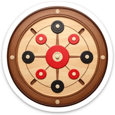 Carrom board sticker