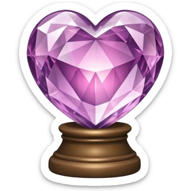 crystal ball themed heart sticker