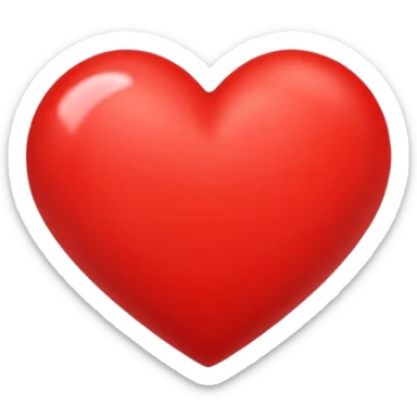 A heart that expresses a deep love for someone sticker
