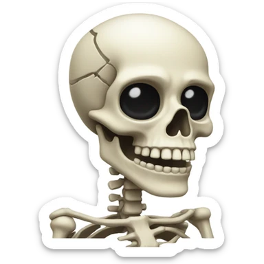 Idk skeleton  sticker